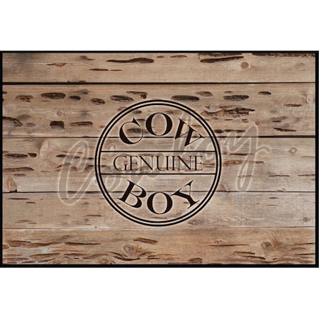 Carolines Treasures Genuine Cow Boy Branded Indoor or Outdoor Mat SB3057MAT